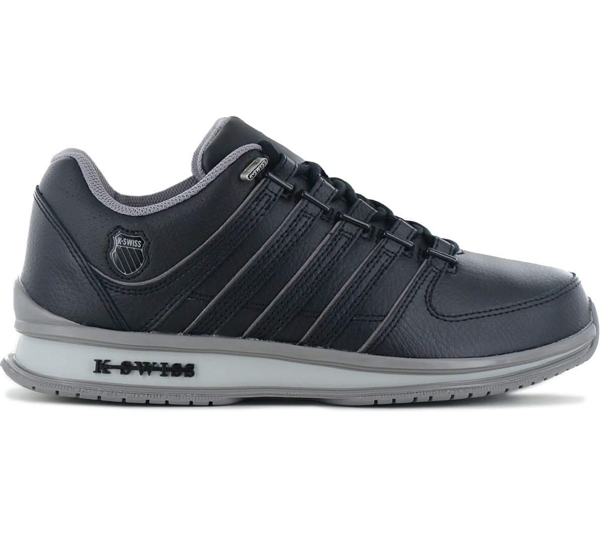 K-Swiss RINZLER Men's Sneakers Shoes Leather Black 01235-076-M