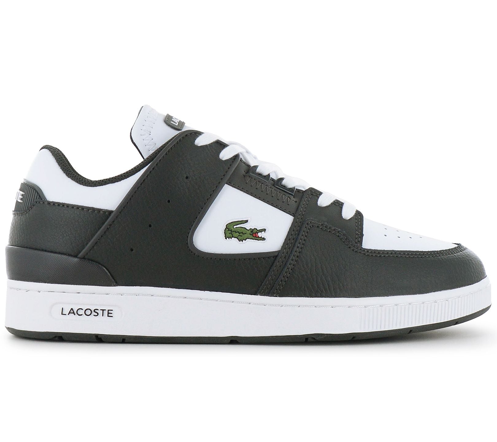 Lacoste Court Cage 224 - Men's Sneakers Leather White-Green