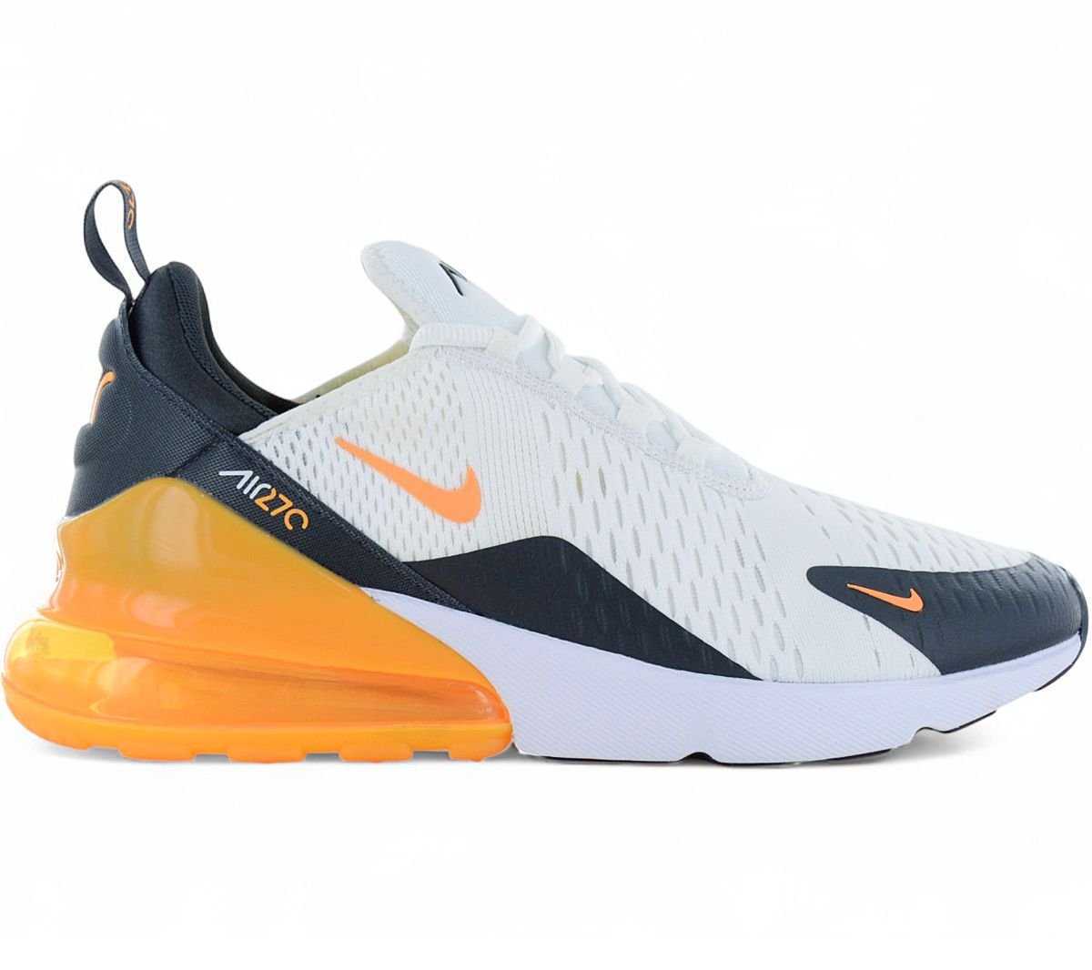 Nike Air Max 270 Erkek Spor Ayakkabıları Beyaz-Turuncu AH8050-114