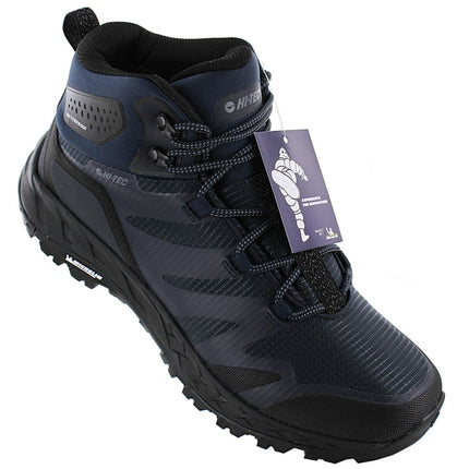 HI-TEC Nytro Mid WP - Waterproof - Men's Hiking Shoes Blue-Black 0010352-032
