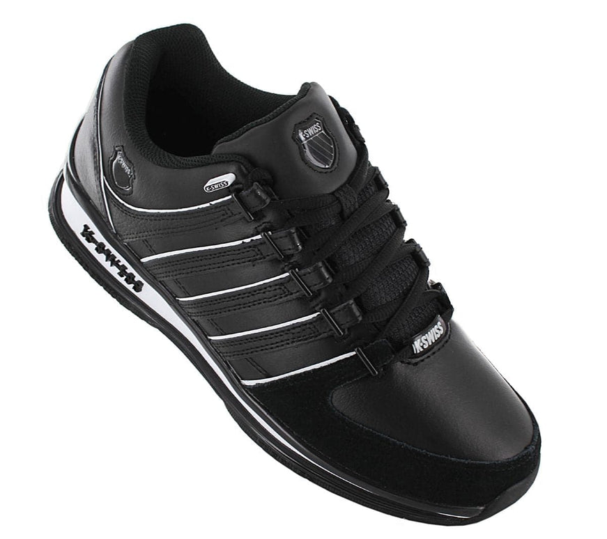 K-Swiss Rinzler - Zapatos de piel para hombre Negro 01235-002-M