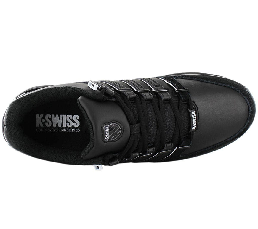 K-Swiss Rinzler - Leren herenschoenen Zwart 01235-002-M