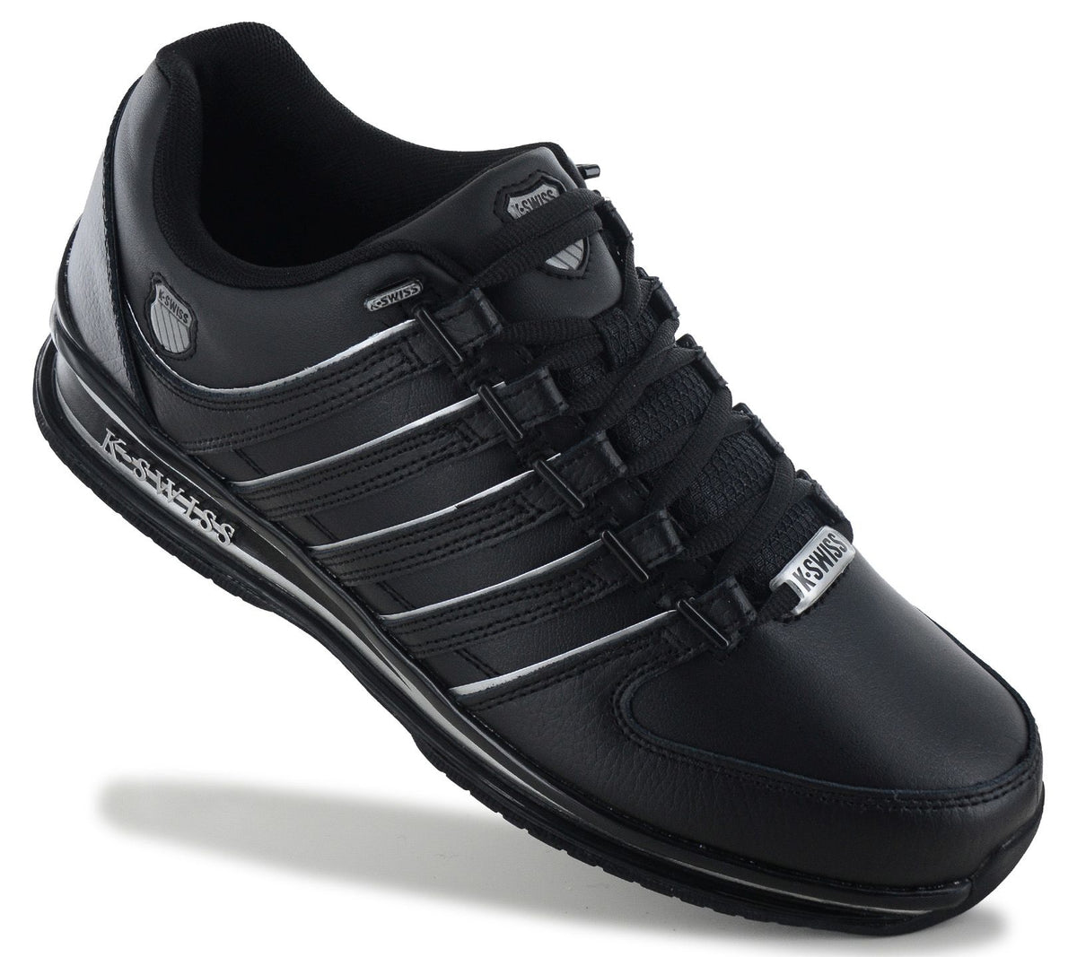 K-Swiss Rinzler Leather - Herren Sneakers Schuhe Schwarz 01235-019-M