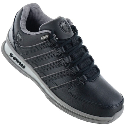 K-Swiss RINZLER - Herren Sneakers Schuhe Leder Schwarz 01235-076-M