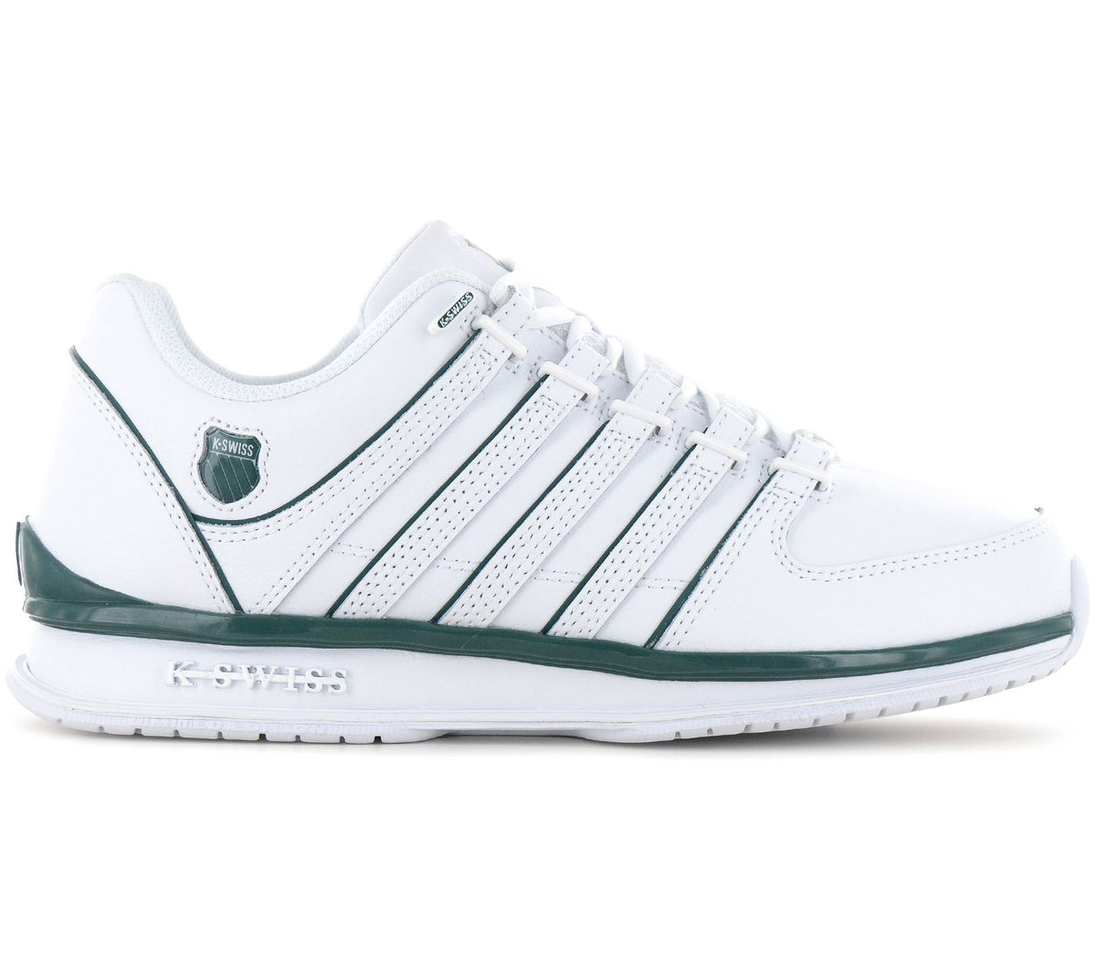 K-Swiss RINZLER Leather - Herren Sneakers Schuhe Weiß 01235-108-M
