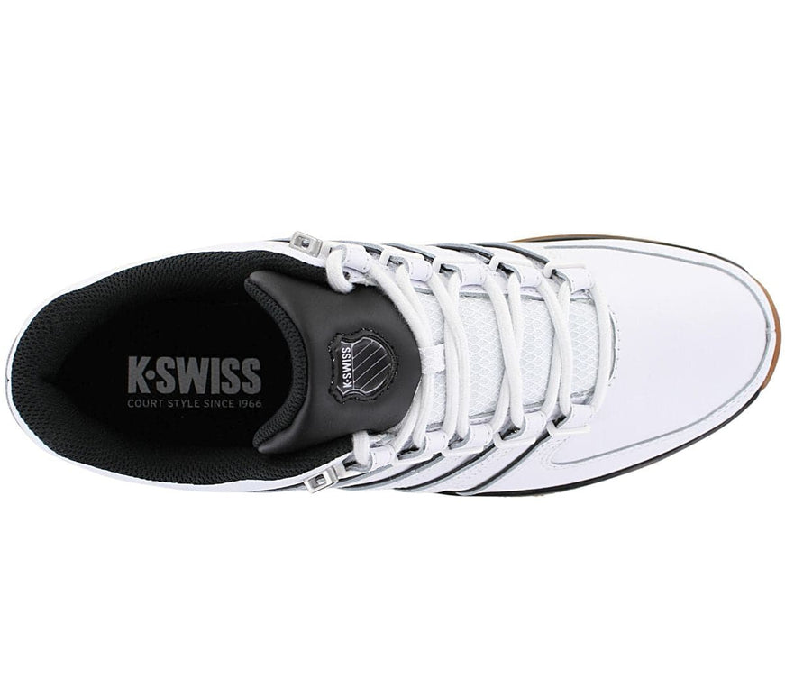 K-Swiss Classic RINZLER - Chaussures Baskets Homme Cuir Blanc 01235-138-M