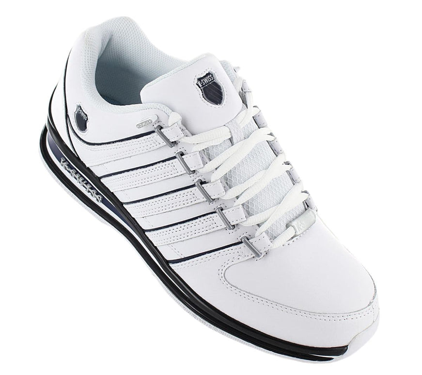 K-Swiss Rinzler Leather - Herren Sneakers Schuhe Leder Weiß 01235-139-M