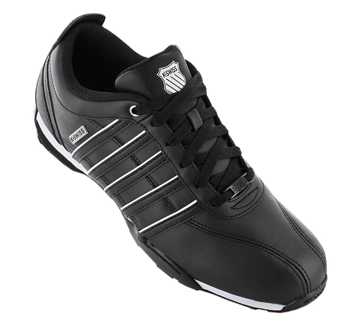K - Swiss Arvee 1.5 Leather - Herren Sneakers Schuhe Schwarz 02453 - 091 - M - Brandstyle24