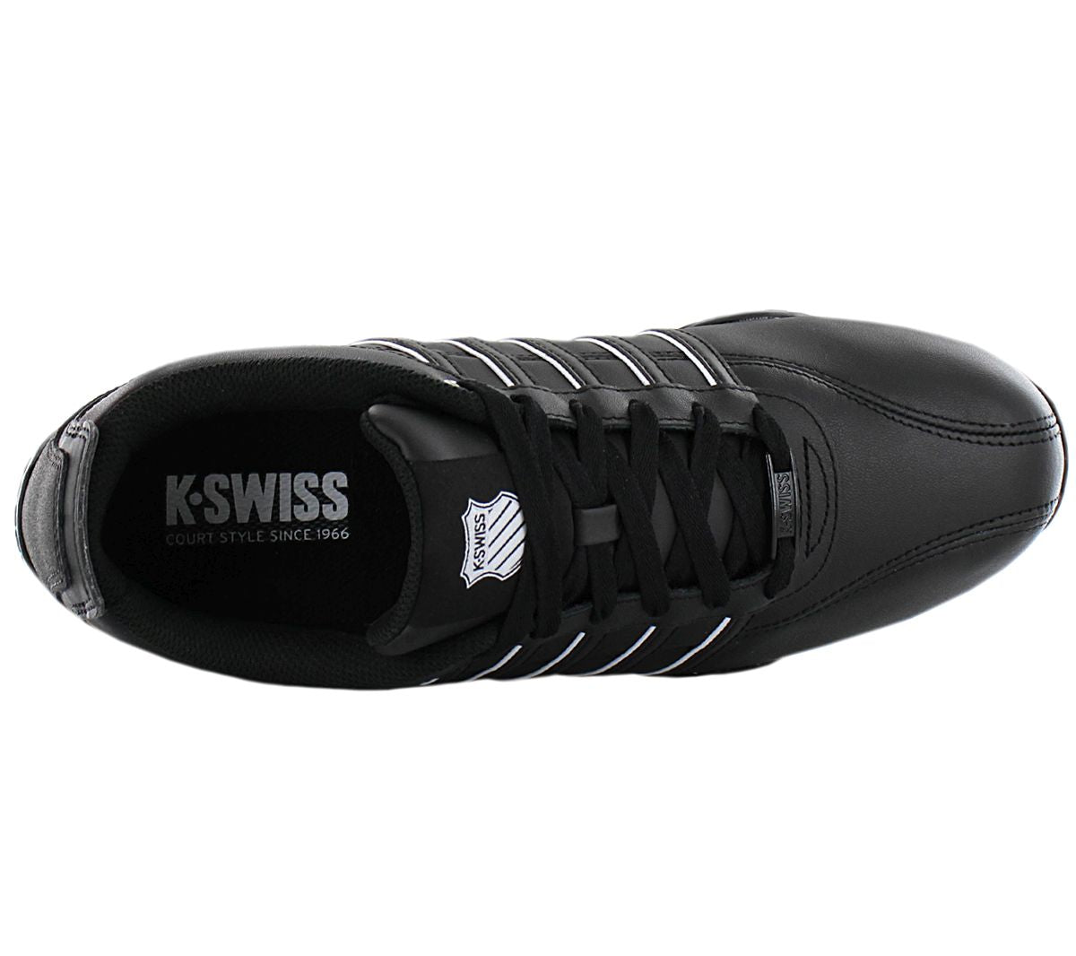K - Swiss Arvee 1.5 Leather - Herren Sneakers Schuhe Schwarz 02453 - 091 - M - Brandstyle24