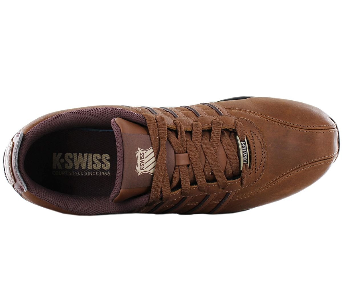K - Swiss Arvee 1.5 Leather - Herren Sneakers Schuhe Braun 02453 - 214 - M - Brandstyle24