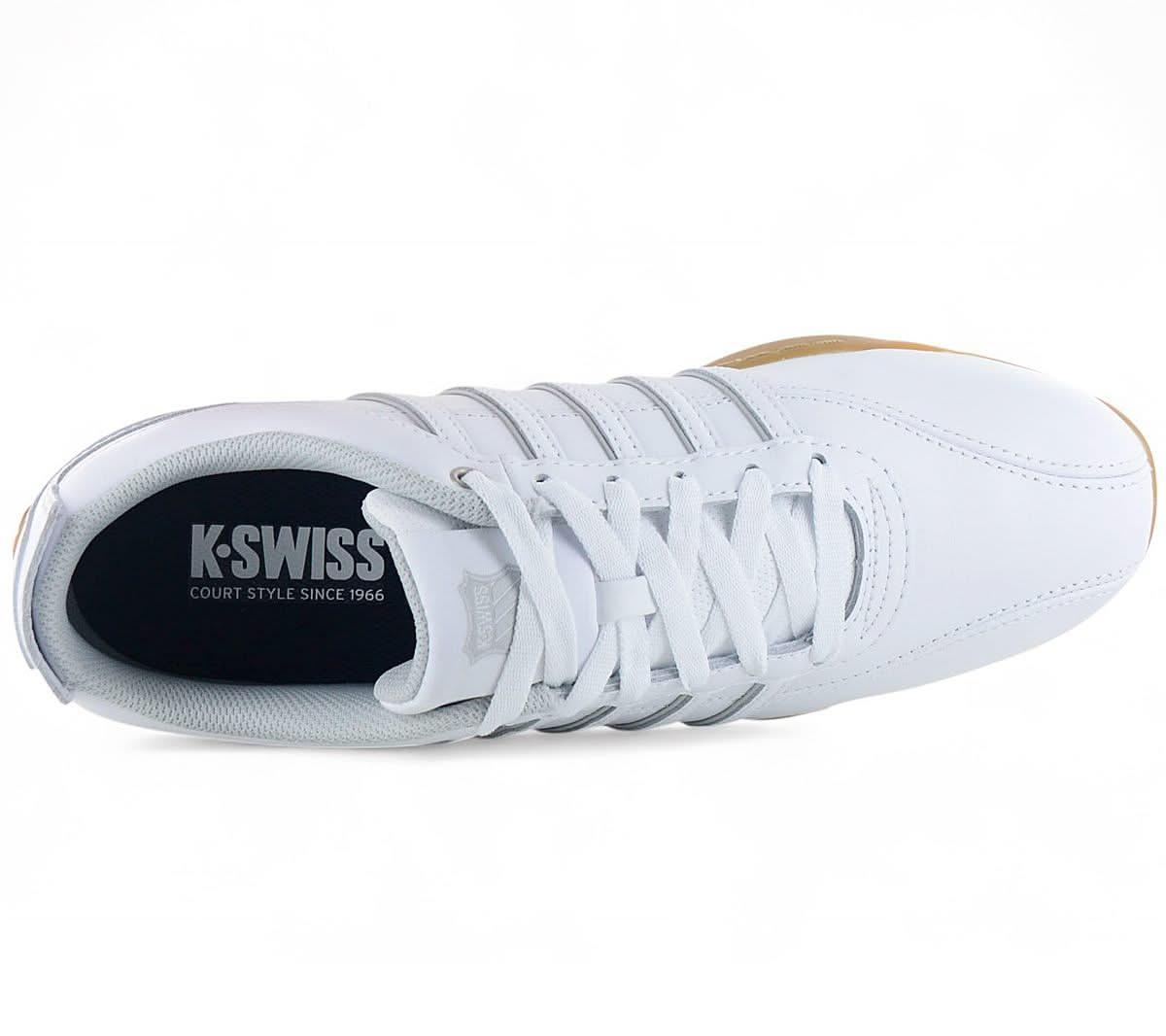 K - Swiss Arvee 1.5 Leather - Herren Sneakers Schuhe Leder Weiß 02453 - 960 - M - Brandstyle24