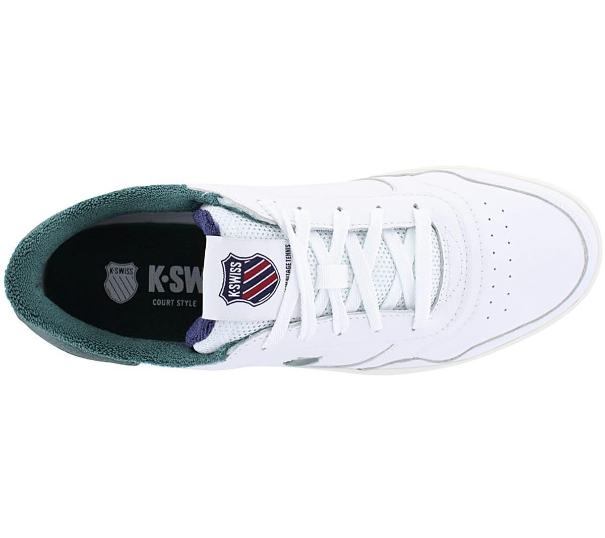 K - Swiss Slammshield II - Herren Sneakers Schuhe Leder Weiß 04312 - 193 - M - Brandstyle24