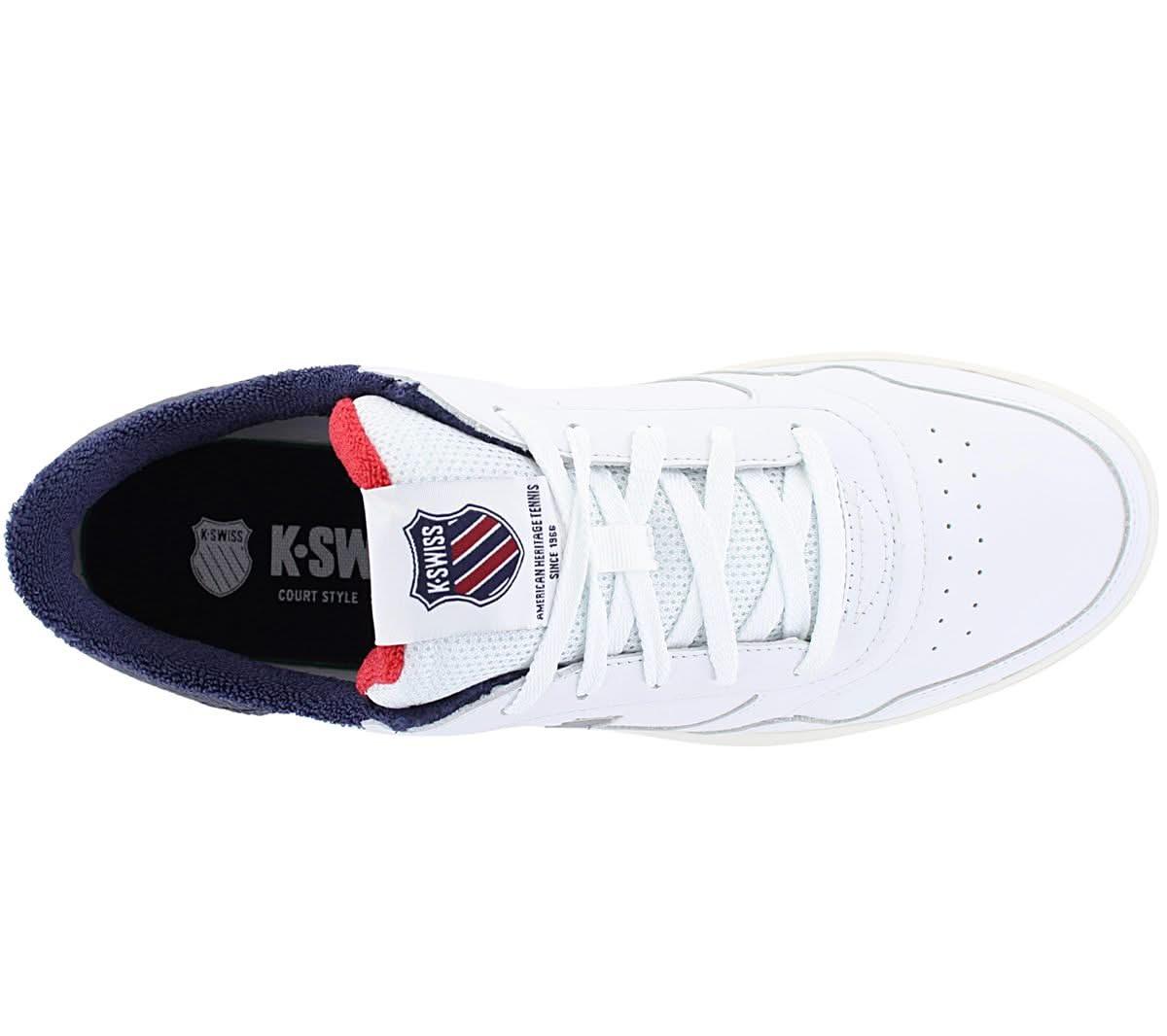 K - Swiss Slammshield II - Herren Sneakers Schuhe Leder Weiß 04312 - 968 - M - Brandstyle24