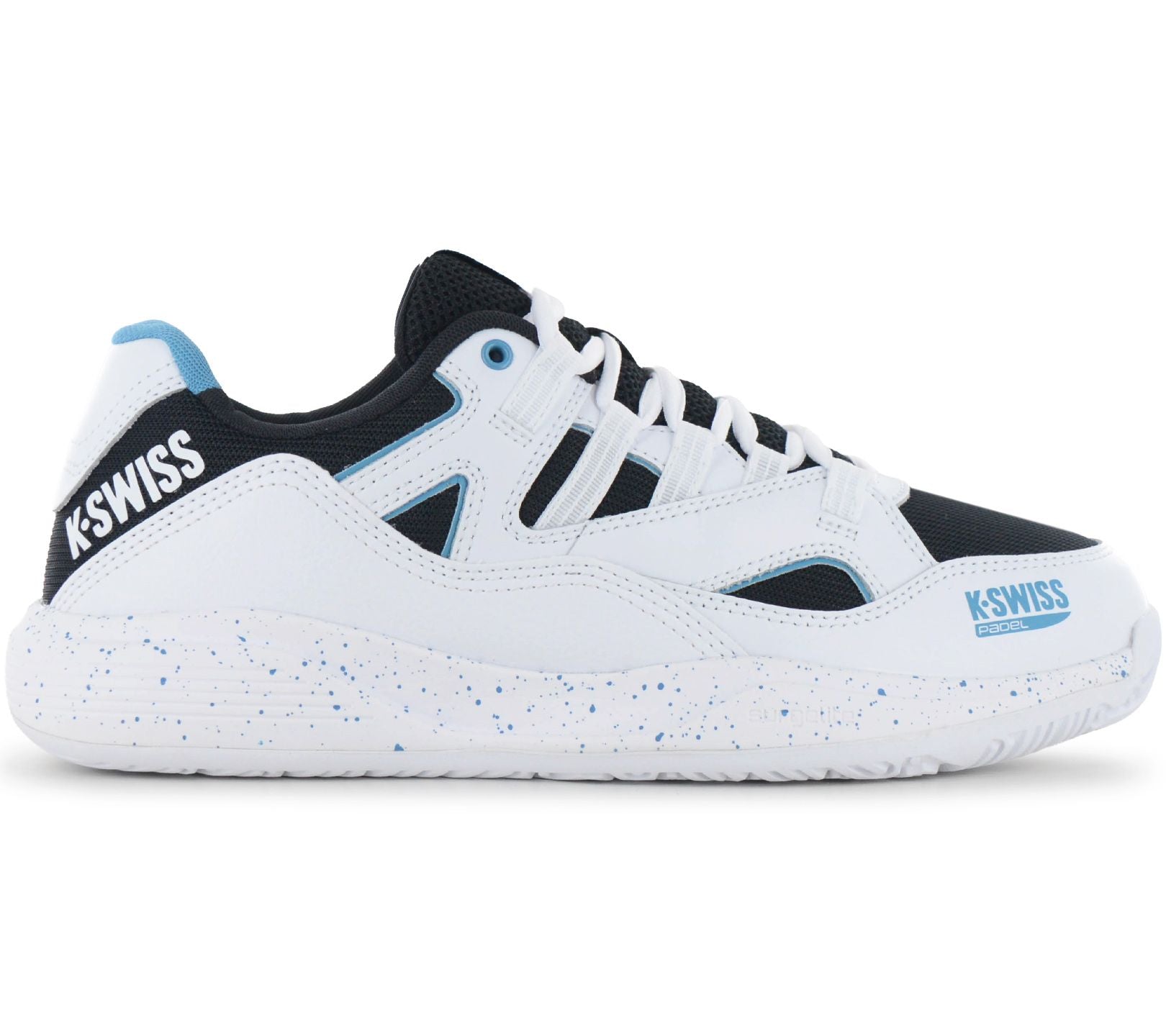 K-Swiss Tura Team Padel Schuhe - Herren Padelschuhe Weiß-Schwarz 04435-967-M