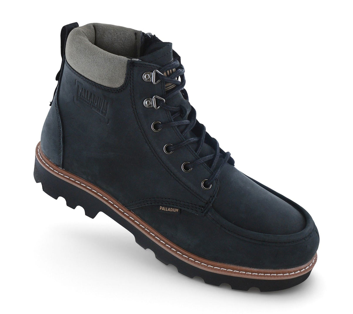 Palladium Trooperlite Grit Zip - Herren Stiefel Boots Leder Schwarz 04985-001-M