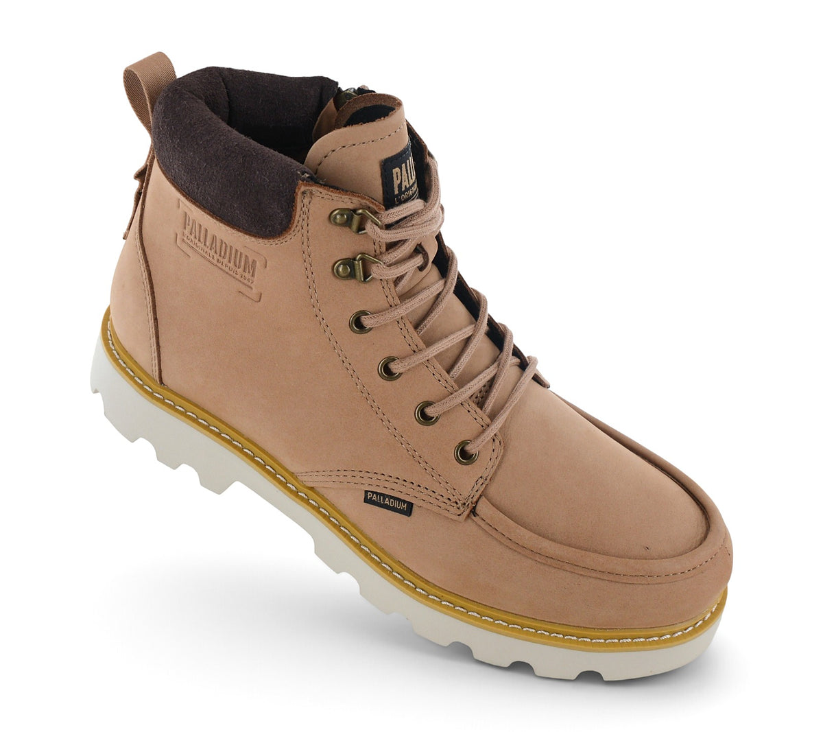 Palladium Trooperlite Grit Zip - Herren Boots Stiefel Leder Braun 04985-252-M