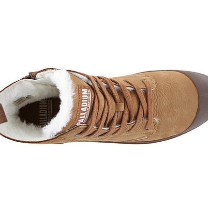 PALLADIUM Pampa HI ZIP WL - Stivali invernali da uomo foderati in pelle Marrone 05982-257-M