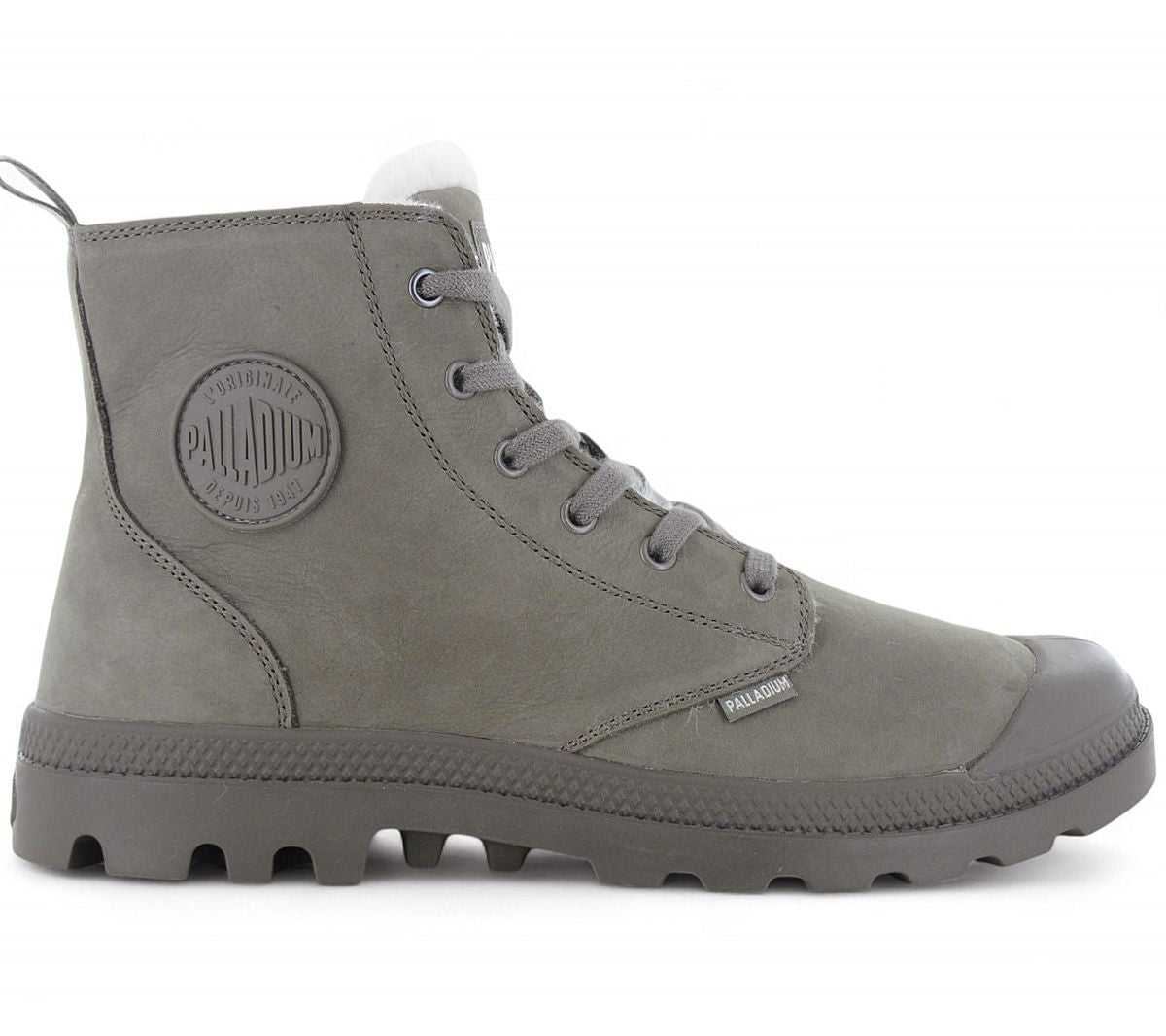 PALLADIUM Pampa HI ZIP WL - Herren Winter Stiefel Boots Schuhe Gefüttert 05982-281-M Grau