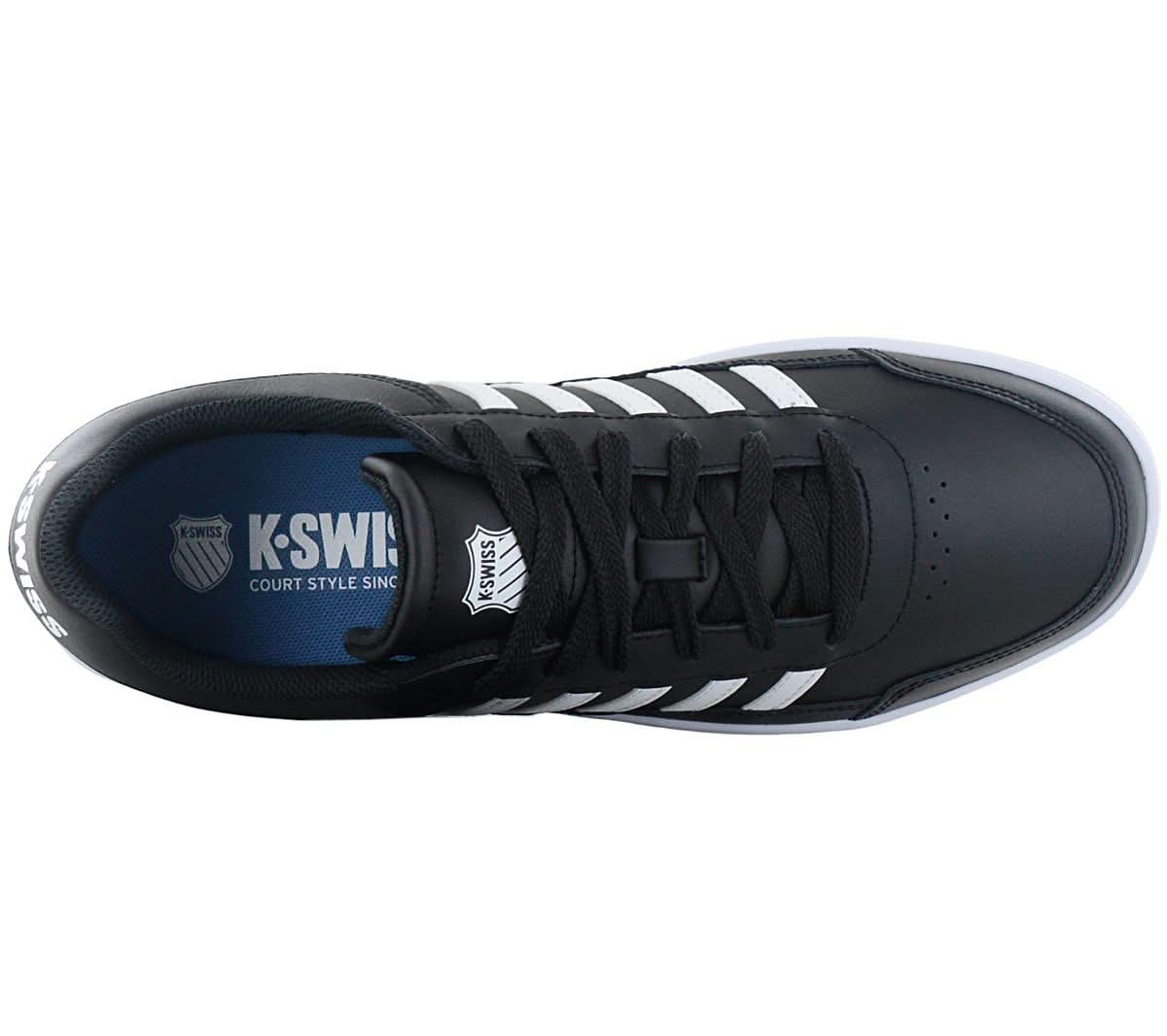 K - Swiss Court Chasseur - Herren Sneakers Schuhe Leder Schwarz 06042 - 009 - M - Brandstyle24