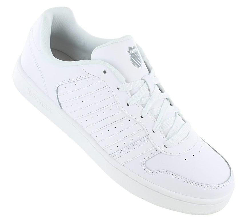 K-Swiss Palisades Leather - Chaussures Baskets Homme Cuir Blanc 06931-117-M