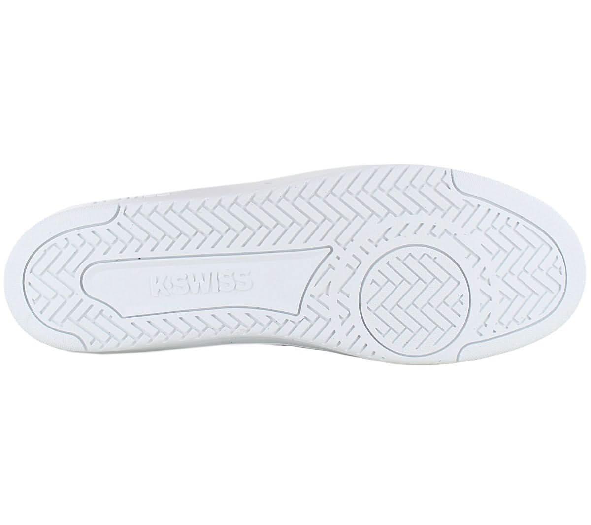 K - Swiss Palisades Leather - Herren Sneakers Schuhe Leder Weiß 06931 - 117 - M - Brandstyle24