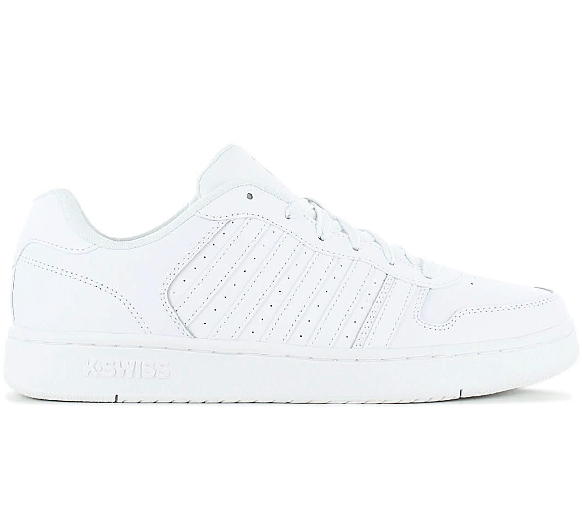 K - Swiss Palisades Leather - Herren Sneakers Schuhe Leder Weiß 06931 - 117 - M - Brandstyle24