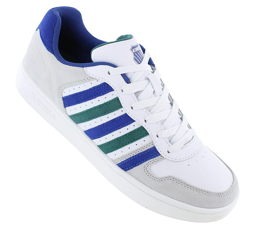 K-Swiss Palisades Leather - Chaussures Baskets Homme Cuir Blanc 06931-159-M