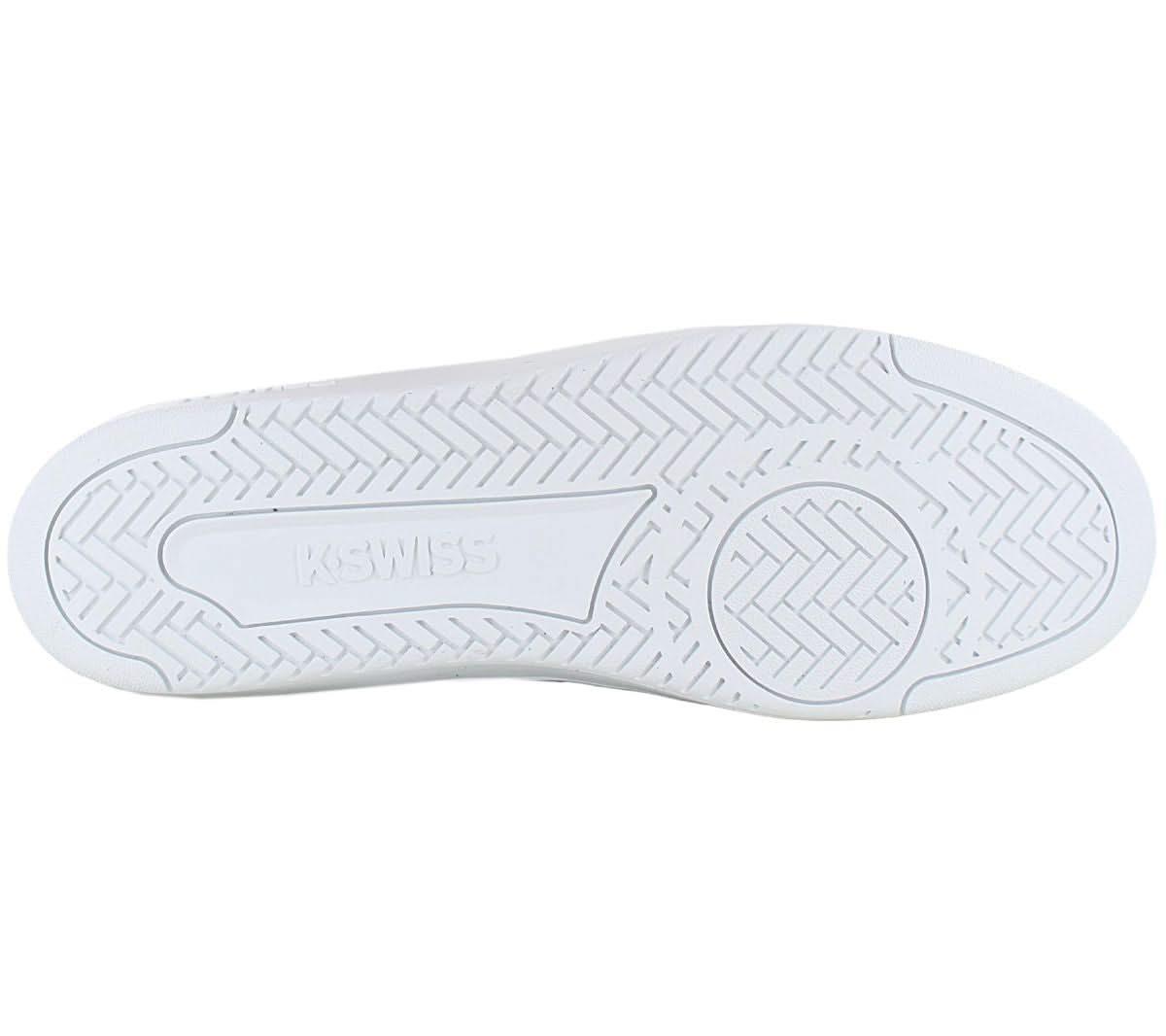 K - Swiss Palisades Leather - Herren Sneakers Schuhe Leder Weiß 06931 - 159 - M - Brandstyle24