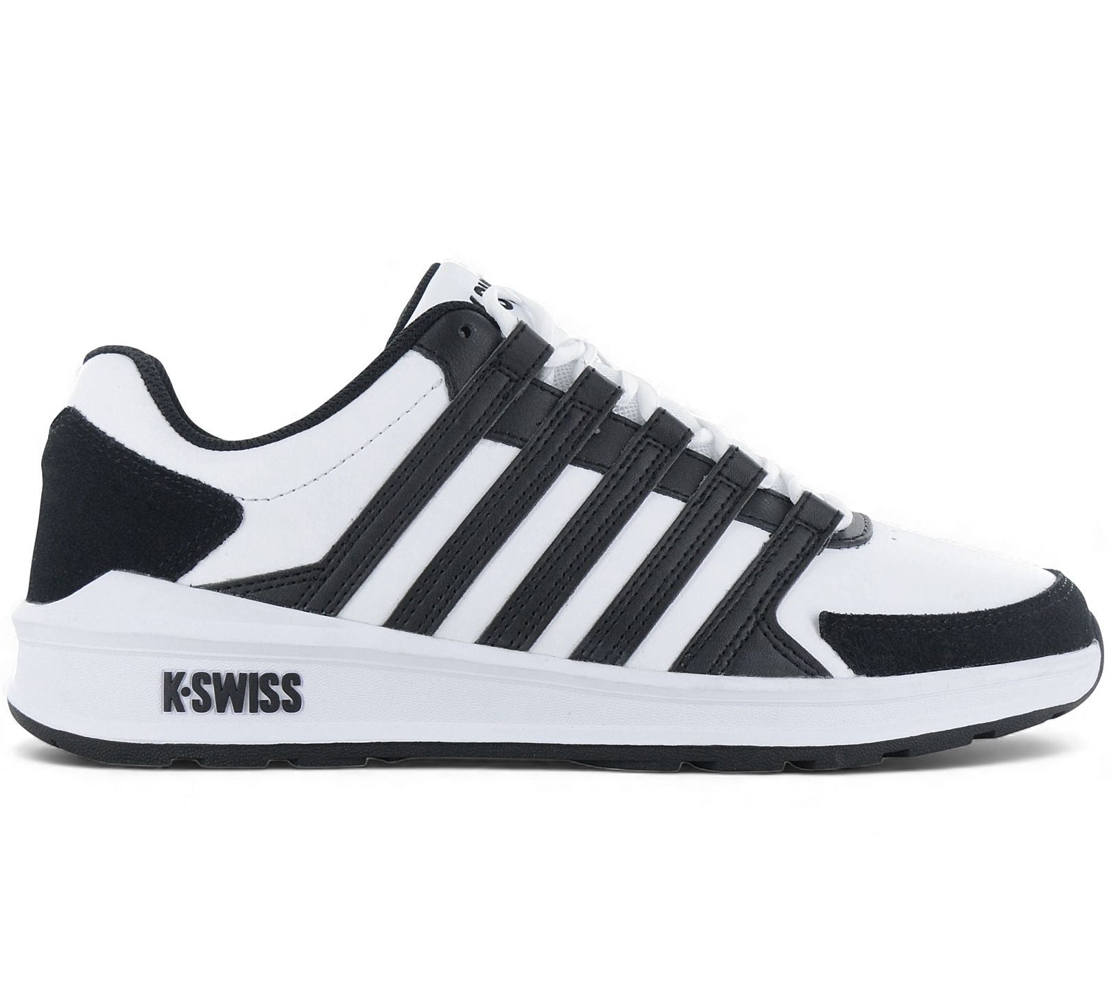 K-Swiss Vista Trainer - Herren Sneakers Schuhe Weiß-Schwarz 07000-034-M