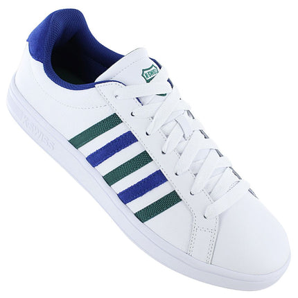 K-Swiss Classic Court Tiebreak Leather - Chaussures de sport pour hommes Blanc 07011-159-M