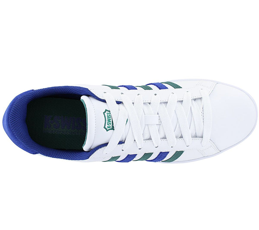 K-Swiss Classic Court Tiebreak Pelle - Scarpe da ginnastica da uomo Bianche 07011-159-M