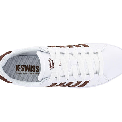 K-Swiss Classic Court Tiebreak Leather  - Herren Sneakers Schuhe Weiß 07011-936