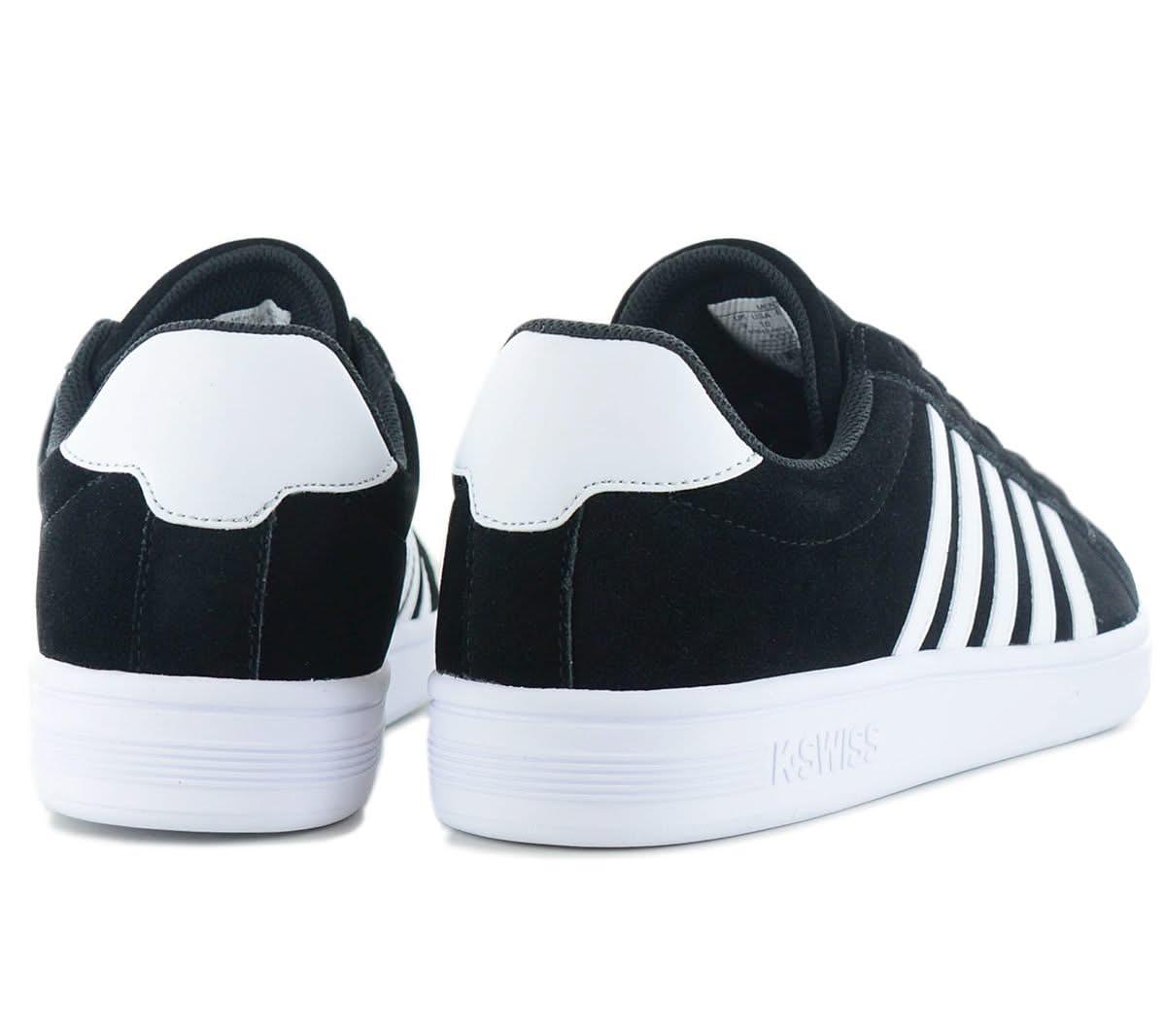 K - Swiss Court Tiebreak SDE - Herren Sneakers Schuhe Leder Schwarz 07012 - 002 - M - Brandstyle24