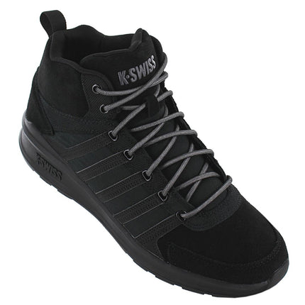 K-Swiss Vista Trainer Mid Winter - Heren Sneakers Schoenen Leer Zwart 07145-010-M