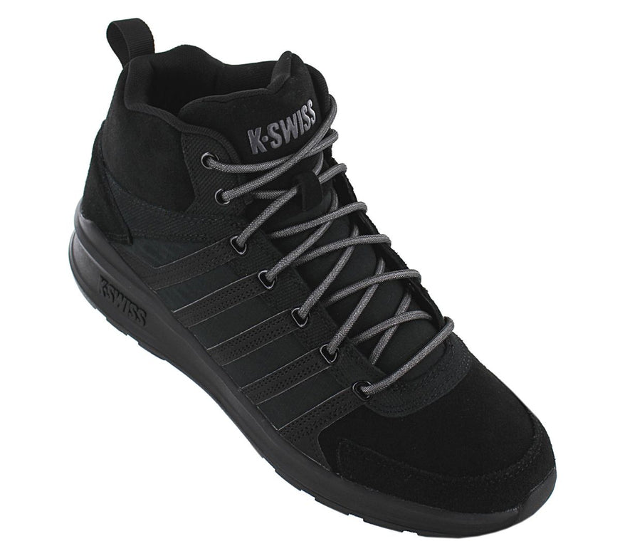 K-Swiss Vista Trainer Mid Winter - Herren Sneakers Schuhe Leder Schwarz 07145-010-M