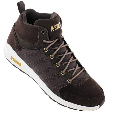 K-Swiss Vista Trainer Mid Winter - Herren Sneakers Schuhe Leder Braun 07145-229-M