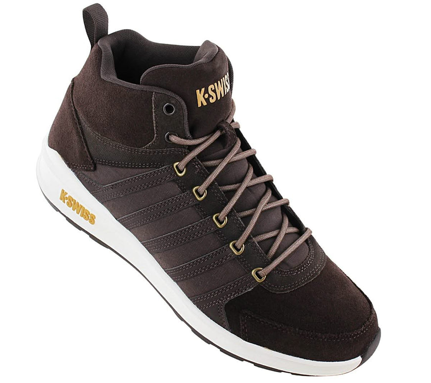 K-Swiss Vista Trainer Mid Winter - Chaussures de sport pour hommes Cuir Marron 07145-229-M