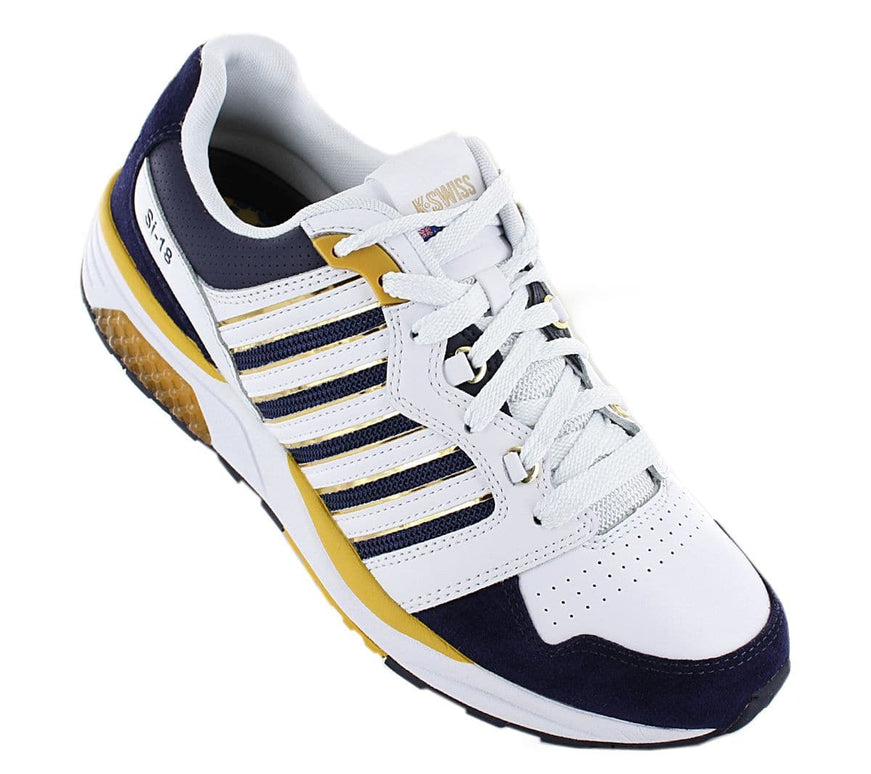 K-SWISS SI-18 RANNEL - Scarpe da Uomo Pelle Bianco-Navy 07920-856-M