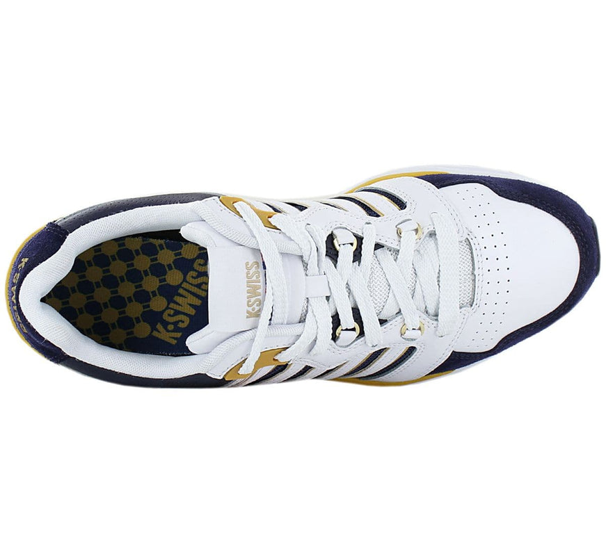 K-SWISS SI-18 RANNEL - Men's Shoes Leather White-Navy 07920-856-M