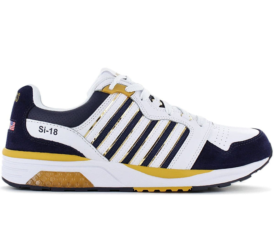 K-SWISS SI-18 RANNEL - Men's Shoes Leather White-Navy 07920-856-M