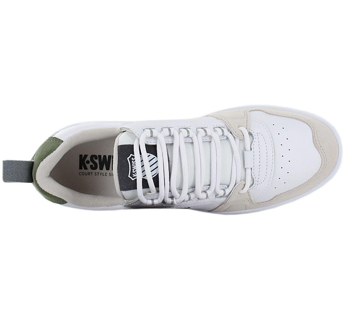 K - Swiss Cannonshield LTH Leather - Herren Schuhe Leder Weiß 07937 - 962 - M - Brandstyle24