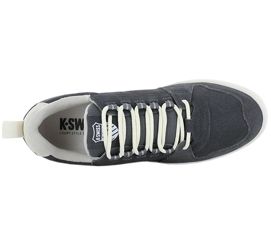 K-Swiss Cannonshield SDE - Chaussures Homme Cuir Daim Gris 07938-049-M