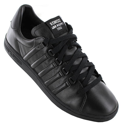 K-Swiss Lozan Leather 2 II - Triple Black - Chaussures Homme Cuir Noir 07943-904-M