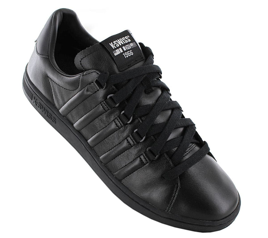 K-Swiss Lozan Leather 2 II - Triple Black - Herenschoenen Leer Zwart 07943-904-M