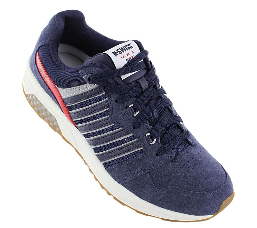 K-Swiss SI-18 Rannell Suede USA - Chaussures pour hommes Bleu 08533-439-M