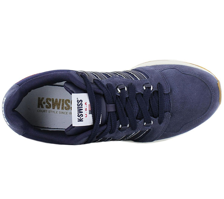 K-Swiss SI-18 Rannell Suede USA - Chaussures pour hommes Bleu 08533-439-M