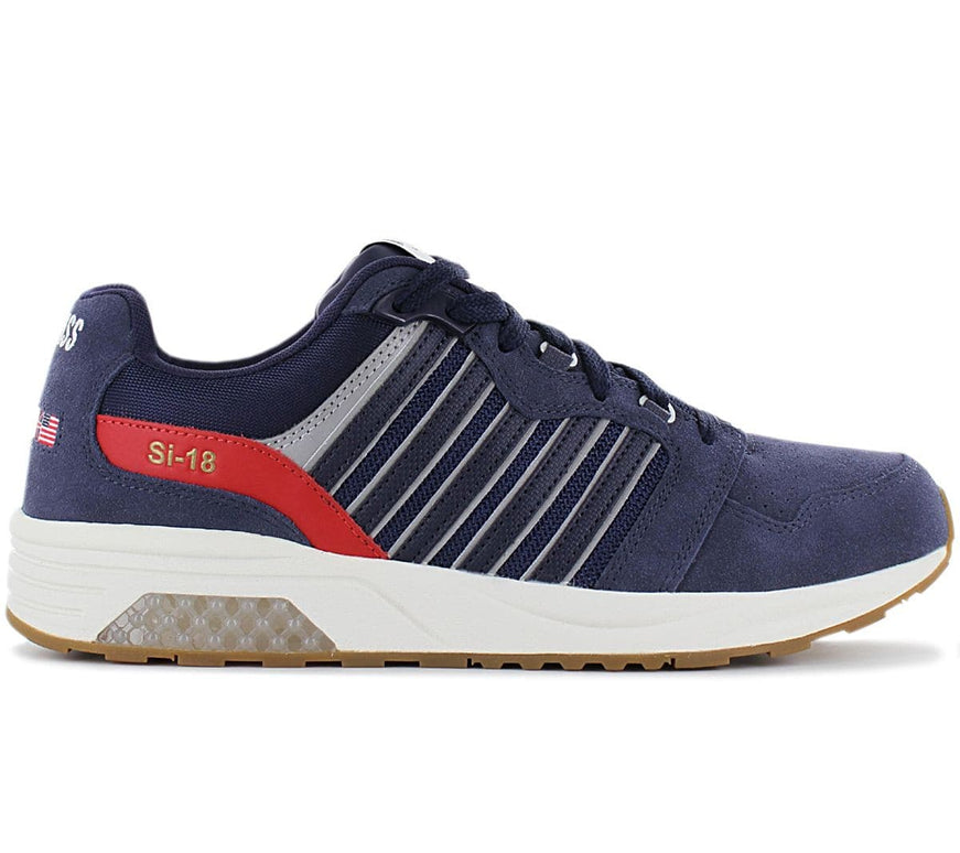 K-Swiss SI-18 Rannell Suede USA - Chaussures pour hommes Bleu 08533-439-M