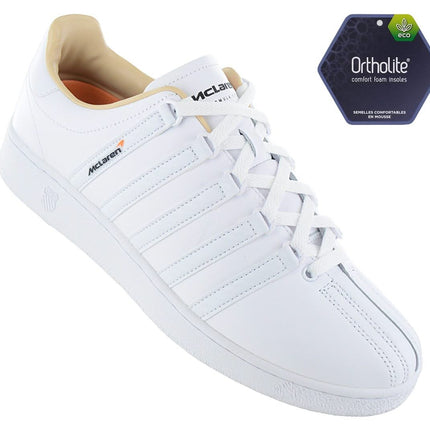 K-Swiss x McLaren F1 - Classis VN - Men's Sneakers Motorsport Shoes White 08718-101-M