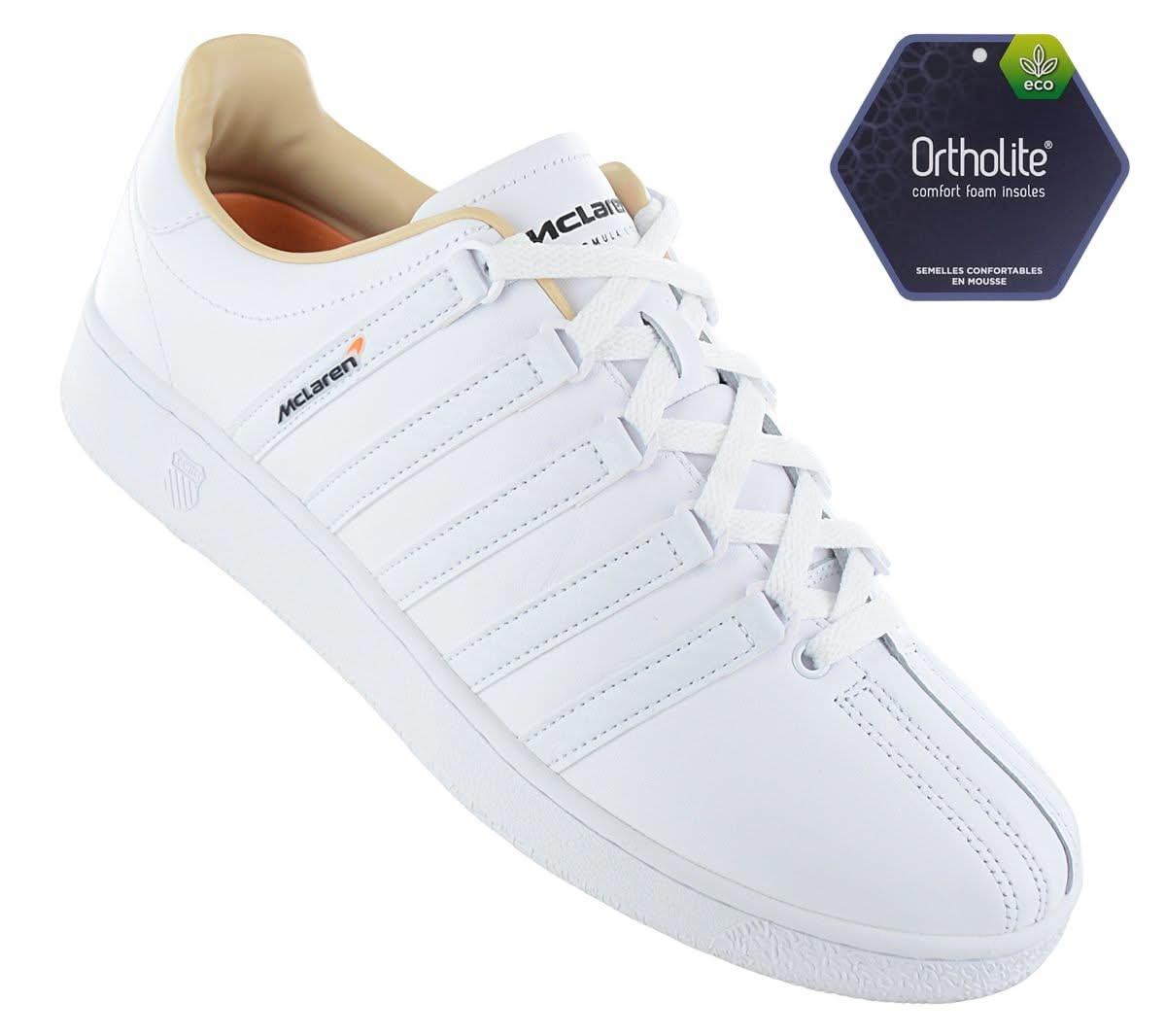 K - Swiss x McLaren F1 - Classis VN - Herren Sneakers Motorsport Schuhe Weiß 08718 - 101 - M - Brandstyle24
