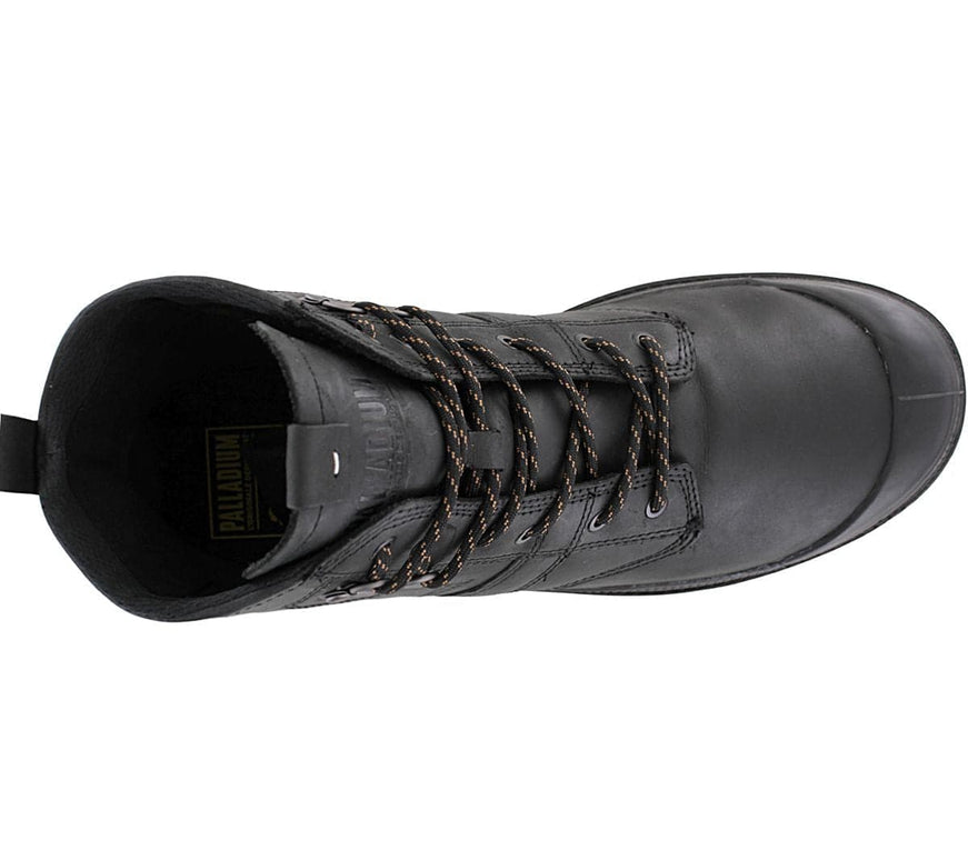 PALLADIUM PallaBrousse Tact Leather - Stivali da uomo Pelle Neri 08837-008-M
